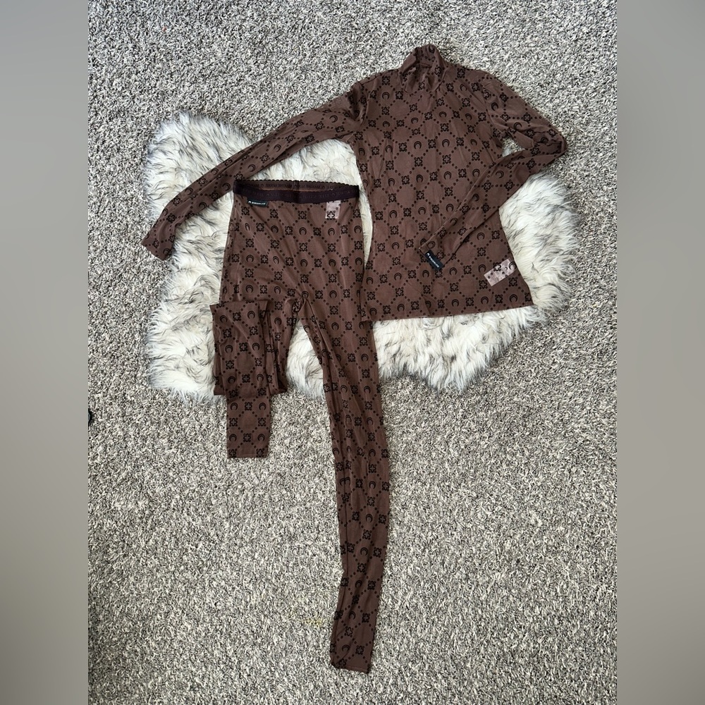XS Marine Serre Brown Moonogram Set